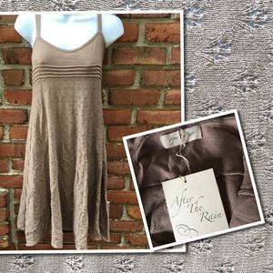 NWT After the Rain Knit Tan Tank Dress Size Small